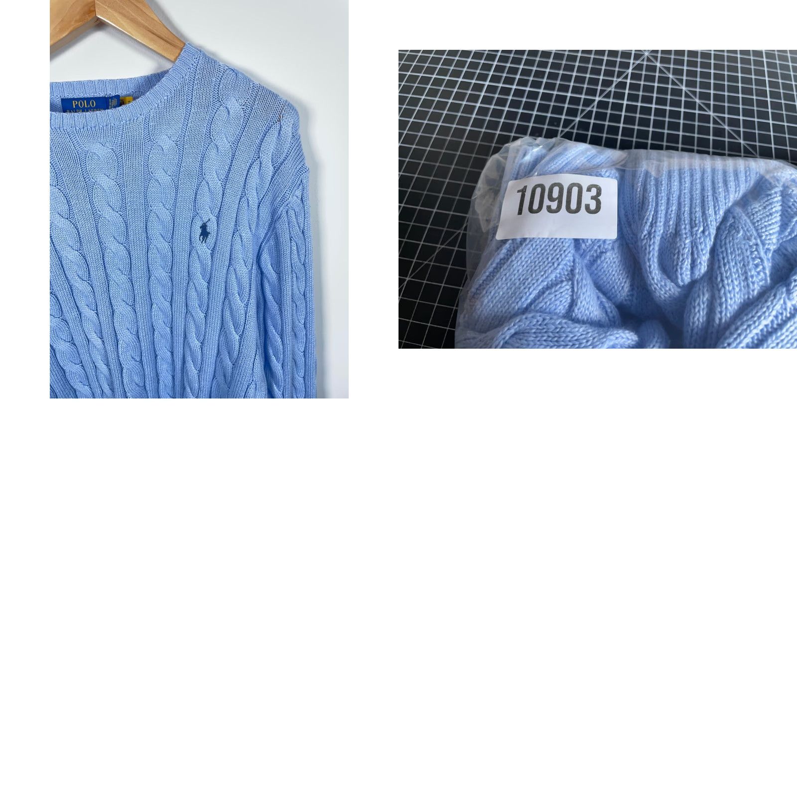 Polo Ralph Lauren Polo Ralph Lauren Sweater Men XL Blue Cable Knit 100% Cotton Crewneck Size US XL / EU 56 / 4 - 9 Thumbnail