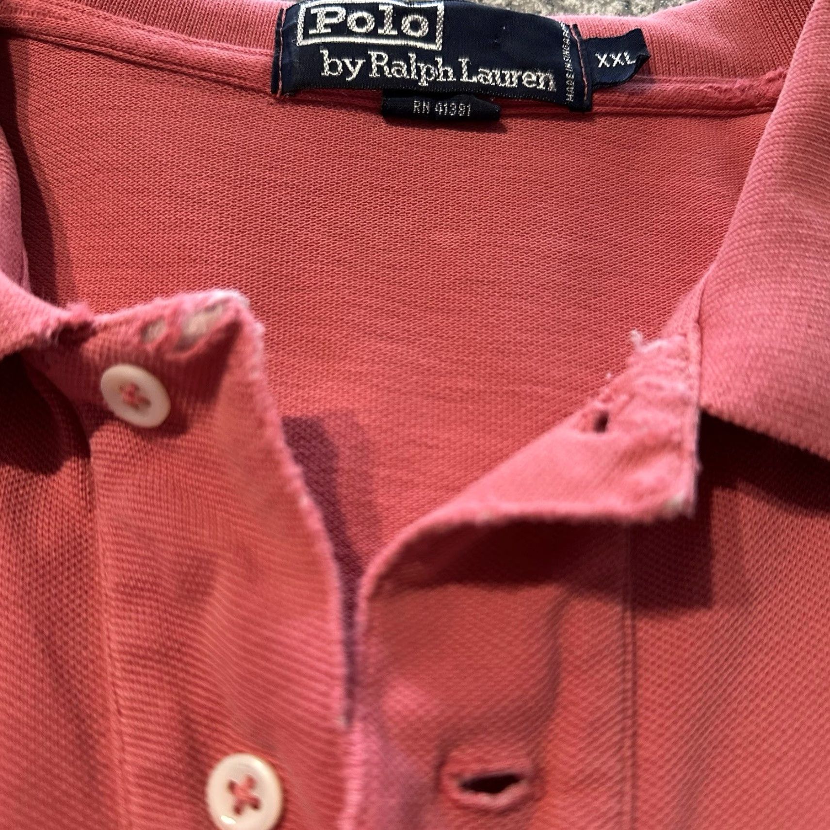 Polo Ralph Lauren Polo Ralph Lauren Polo Shirt Mens 2XL Pink Cotton Size US XXL / EU 58 / 5 - 5 Thumbnail