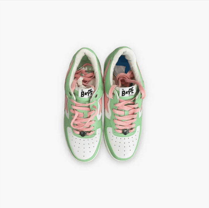 Bape ABATHINGAPE low-top sneaker men's green and pink Size US 11 / EU 44 - 7 Thumbnail