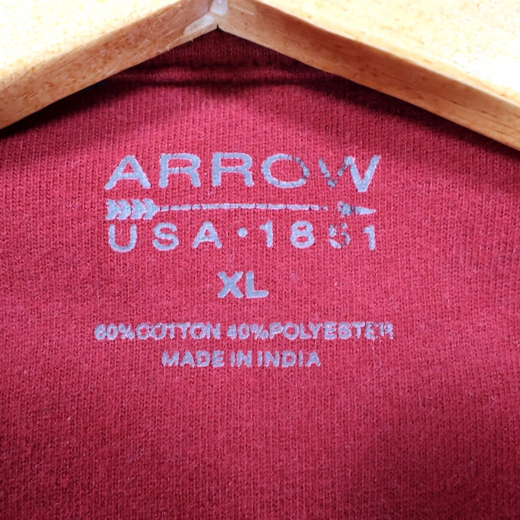 Arrow Arrow Mens XL Gray Pullover Sweater Mock Neck Quarter Zip Contrast Stitching Fleece Lined Casual All Seasons Long Sleeve Regular Fit Size US XL / EU 56 / 4 - 7 Thumbnail