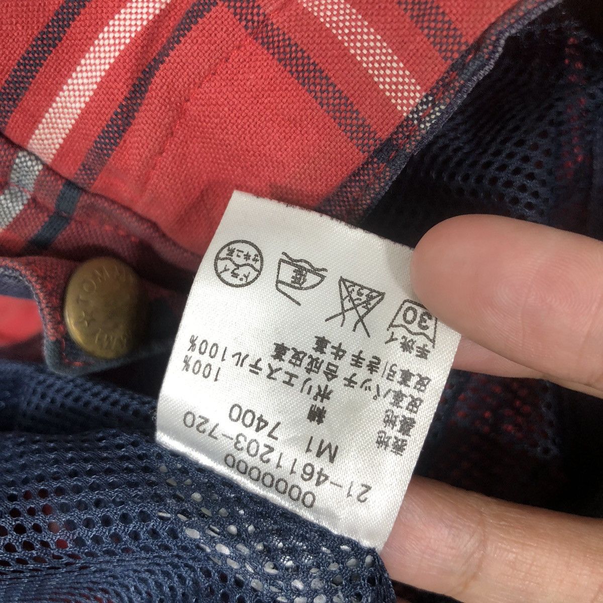 Tommy Hilfiger TOMMY Jacket Checkered Multipocket Size US L / EU 52-54 / 3 - 6 Thumbnail