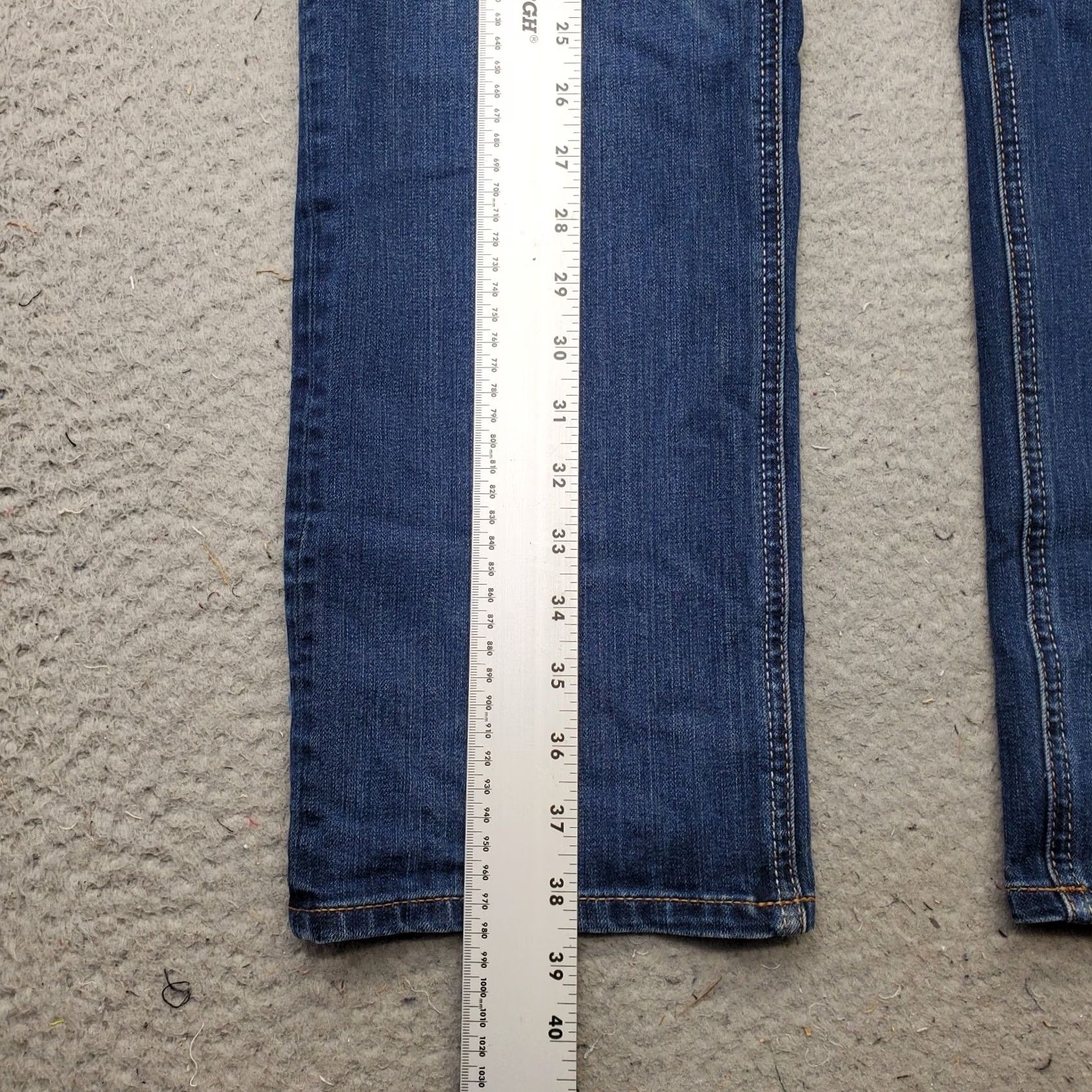 Vintage Seven7 Jeans Mens 36x30 Blue Premium Denim Stretch Slim Straight Fit Medium Wash Jeans Size US 36 / EU 52 - 3 Thumbnail