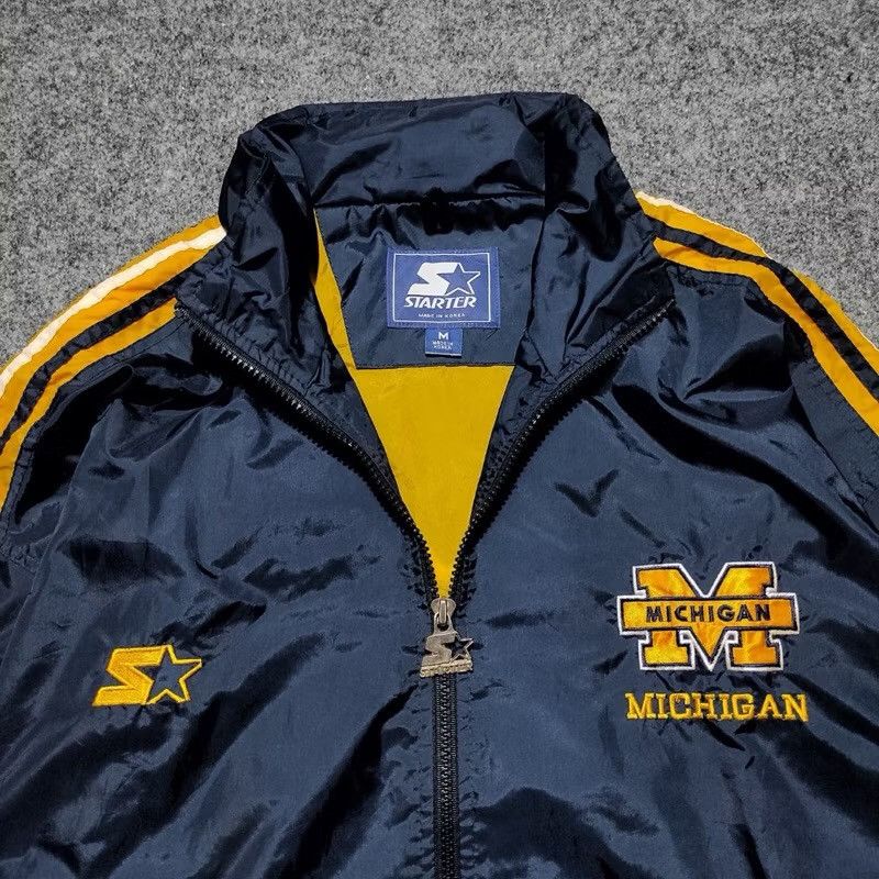 Starter × Vintage Vintage 90s Starter Michigan Spellout Jacket Size US M / EU 48-50 / 2 - 4 Thumbnail