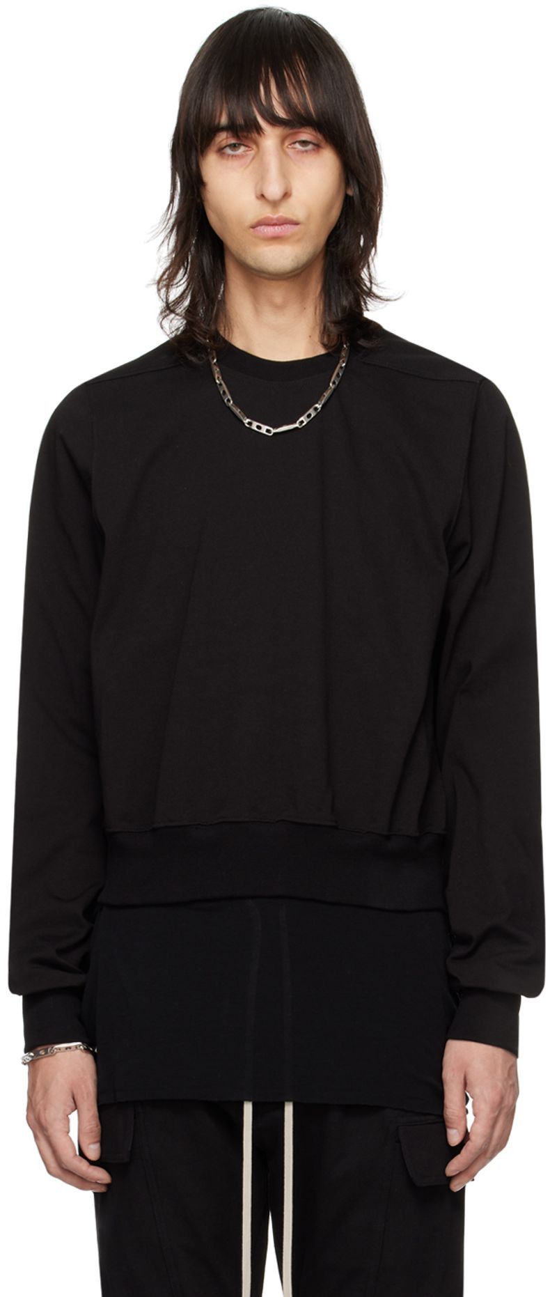 Rick Owens SS24 LIDO Cropped Crewneck Sweat L Size US L / EU 52-54 / 3 - 1 Thumbnail