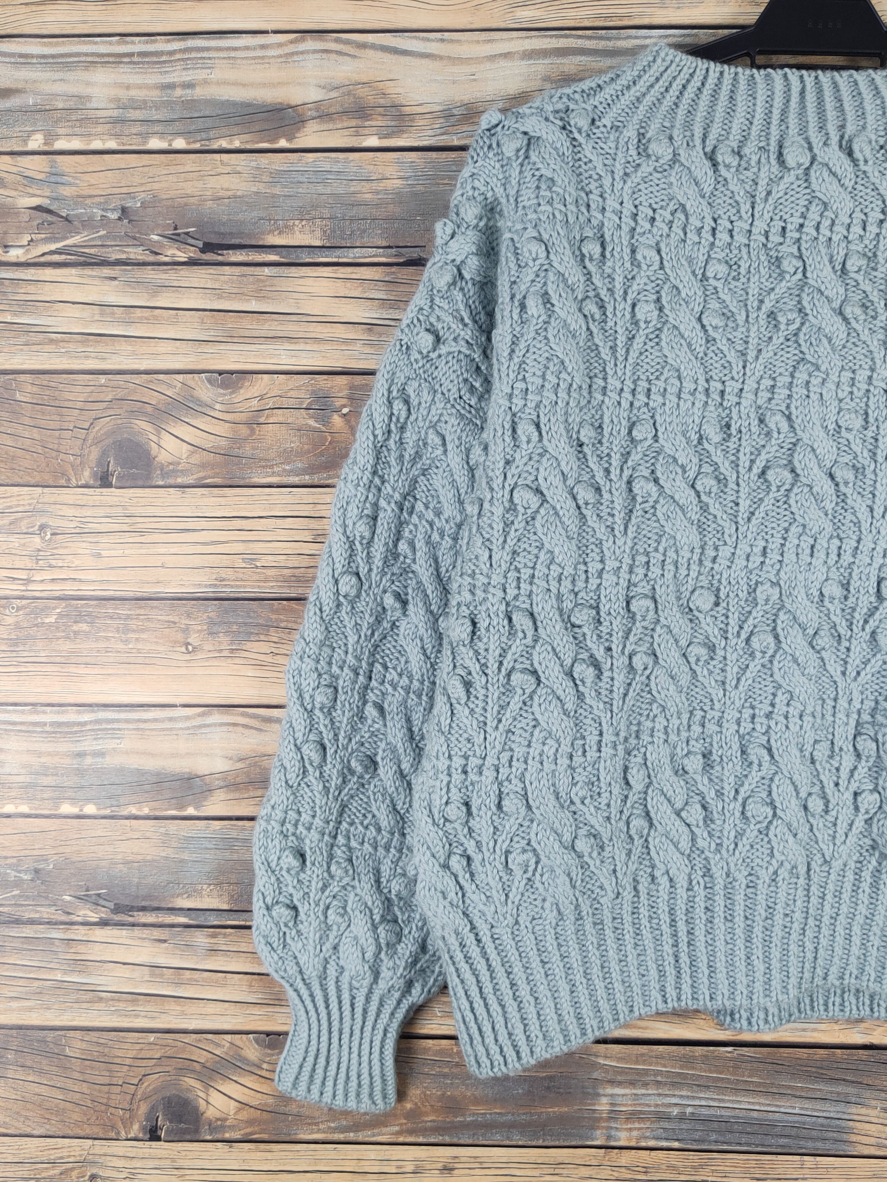 Homespun Knitwear × Japanese Brand × Vintage Japanese Brand Green Knitwear Sweatshirts #W1667 Size M / US 6-8 / IT 42-44 - 3 Thumbnail
