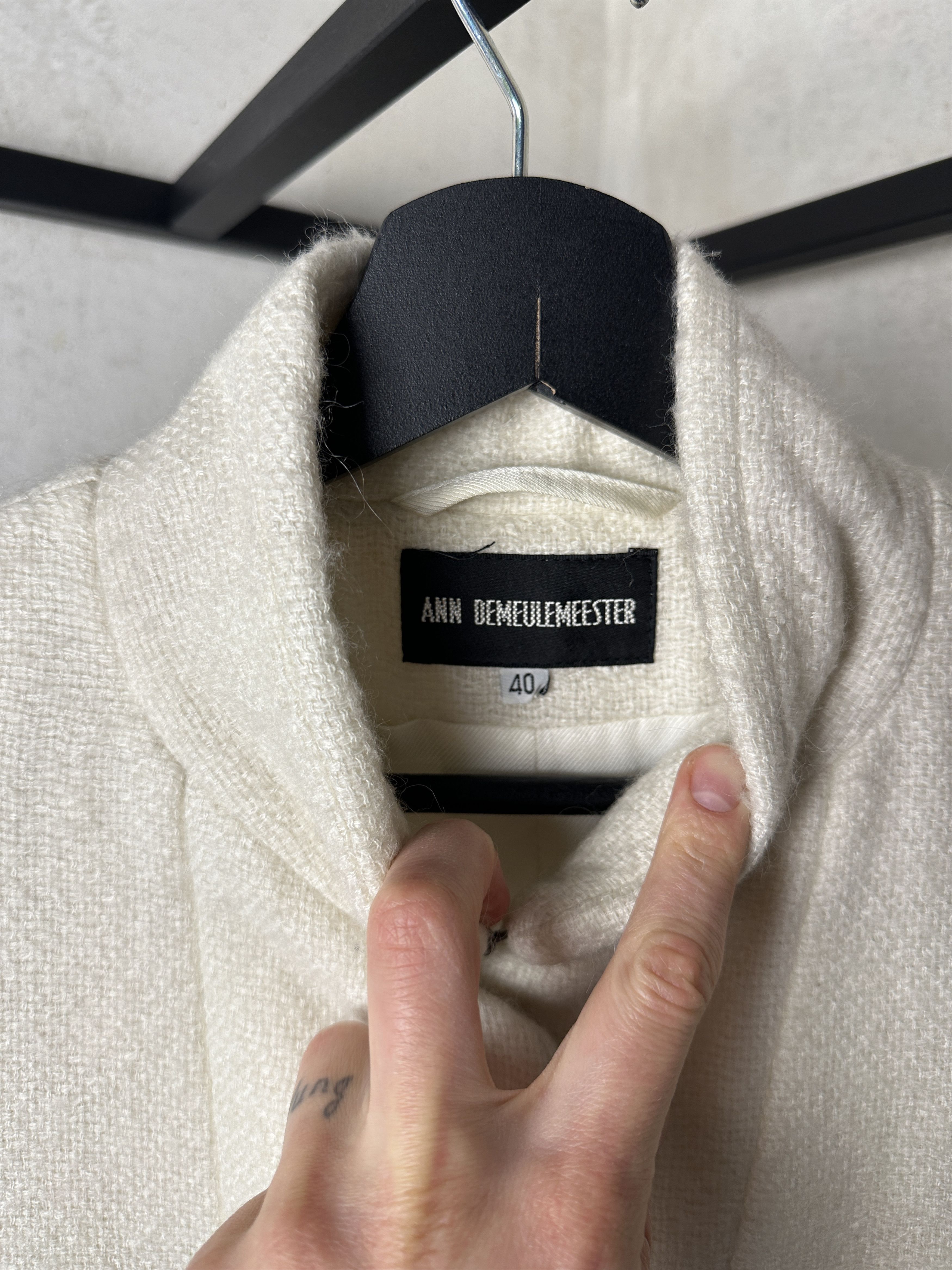 Ann Demeulemeester Ann Demeulemeester FW13 Milk Maxi Coat Size S / US 4 / IT 40 - 7 Thumbnail