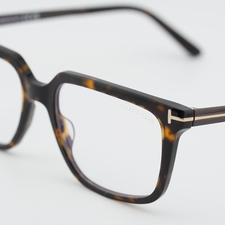 Tom Ford Tom Ford FT6039-B 052 Eyeglasses Dark Havana 54mm Rectangle Size ONE SIZE - 3 Thumbnail