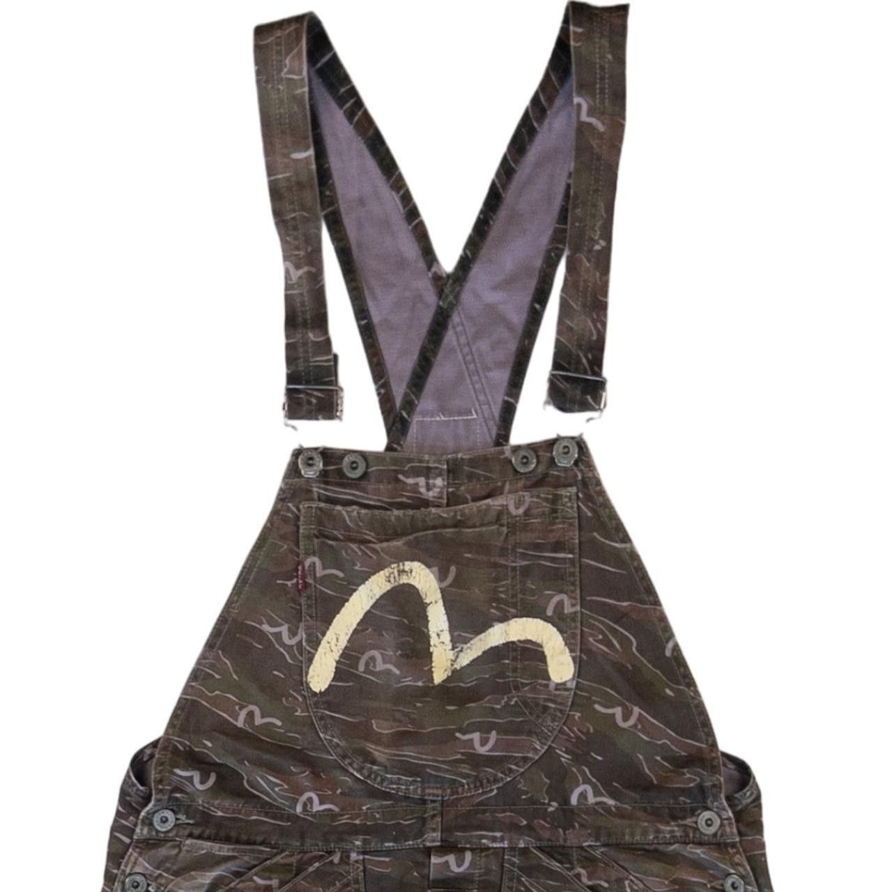 Evisu Vintage Evisu Camo Monogram Dungaress Size W36 Size US 36 / EU 52 - 1 Thumbnail