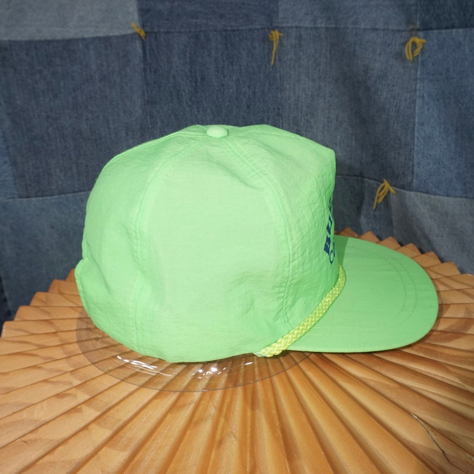 Vintage OSFA - Vintage builders concrete spell out neon rope hat Size ONE SIZE - 4 Thumbnail