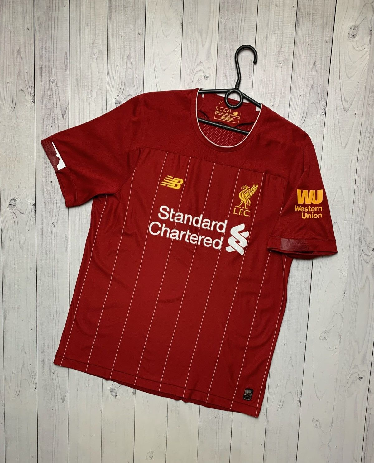 New Balance × Vintage Vintage new balance Liverpool soccer jersey size L red Size US L / EU 52-54 / 3 - 1 Thumbnail