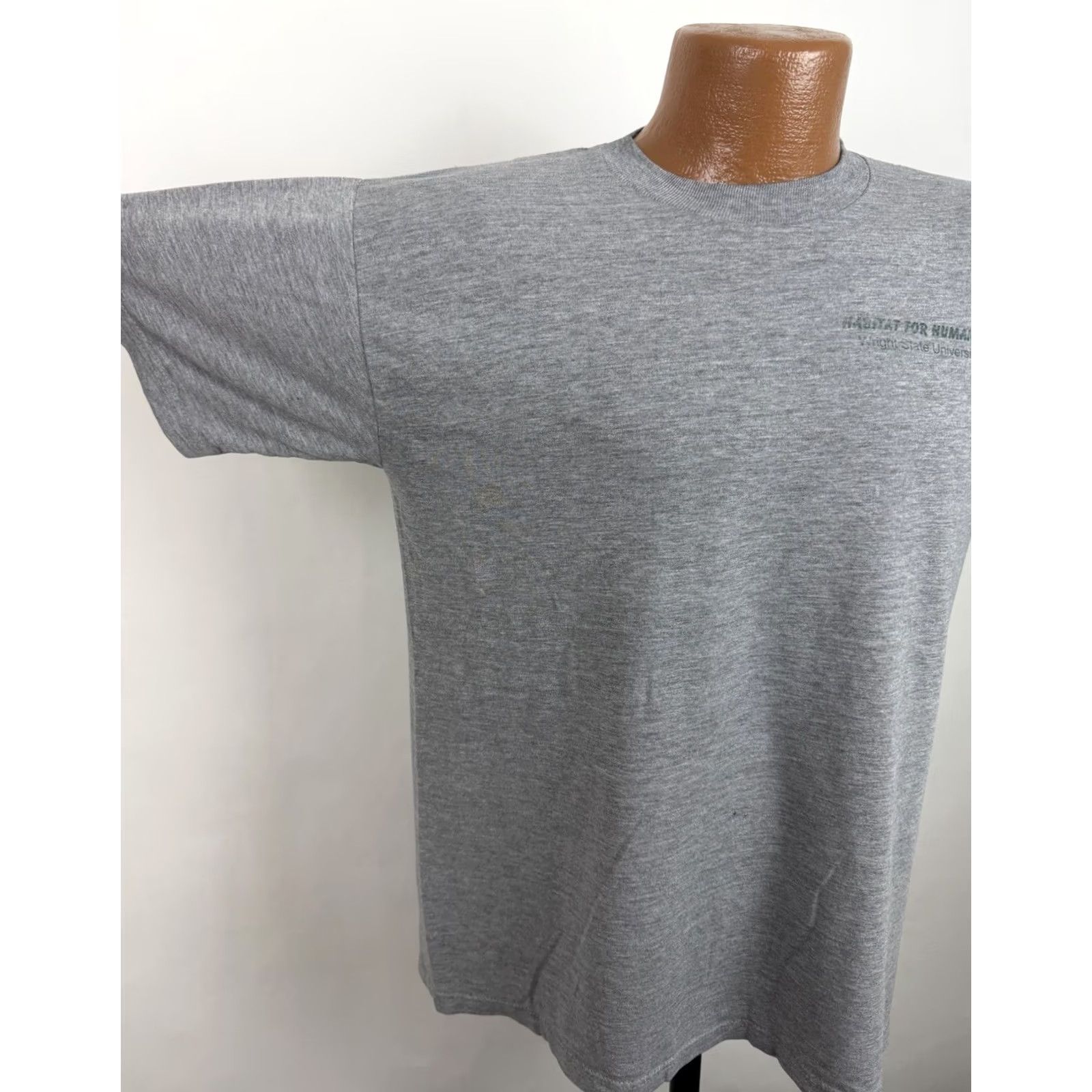 Jerzees VINTAGE Habitat for Humanity Shirt Mens Medium 90s Jerzees Heather Gray T-shirt Size US M / EU 48-50 / 2 - 5 Thumbnail
