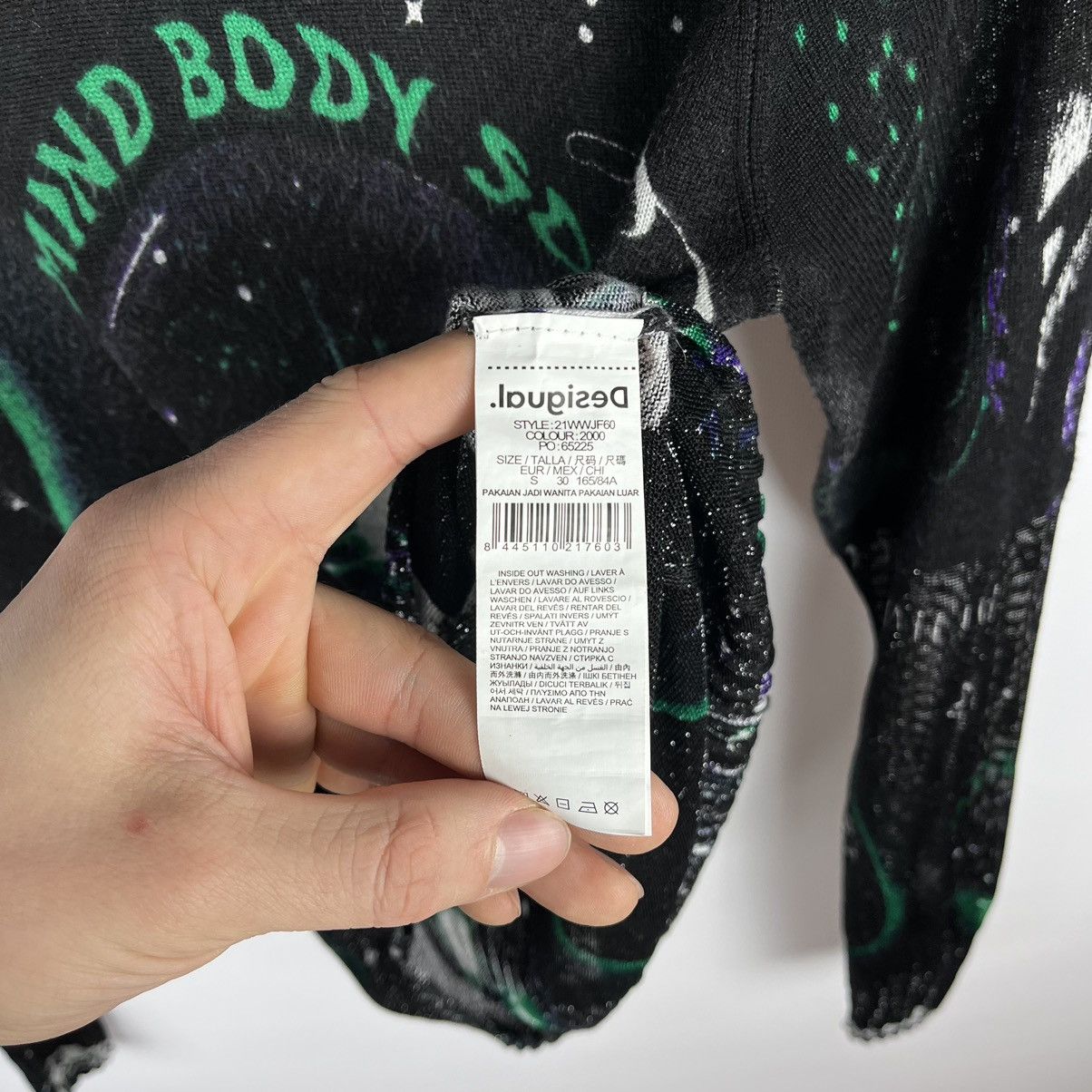 Desigual Designer Desigual y2k galaxy mesh top sweater Size S / US 4 / IT 40 - 6 Thumbnail
