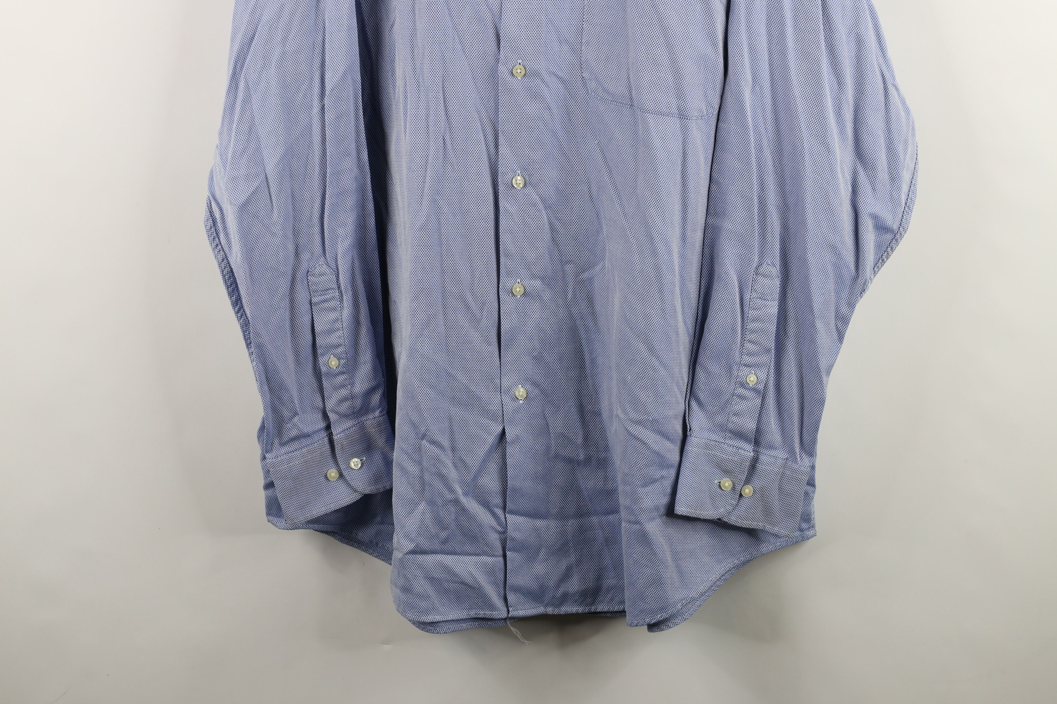 Peter Millar × Vintage Peter Millar Heavyweight Oxford Button Down Shirt Blue Size US XL / EU 56 / 4 - 3 Thumbnail