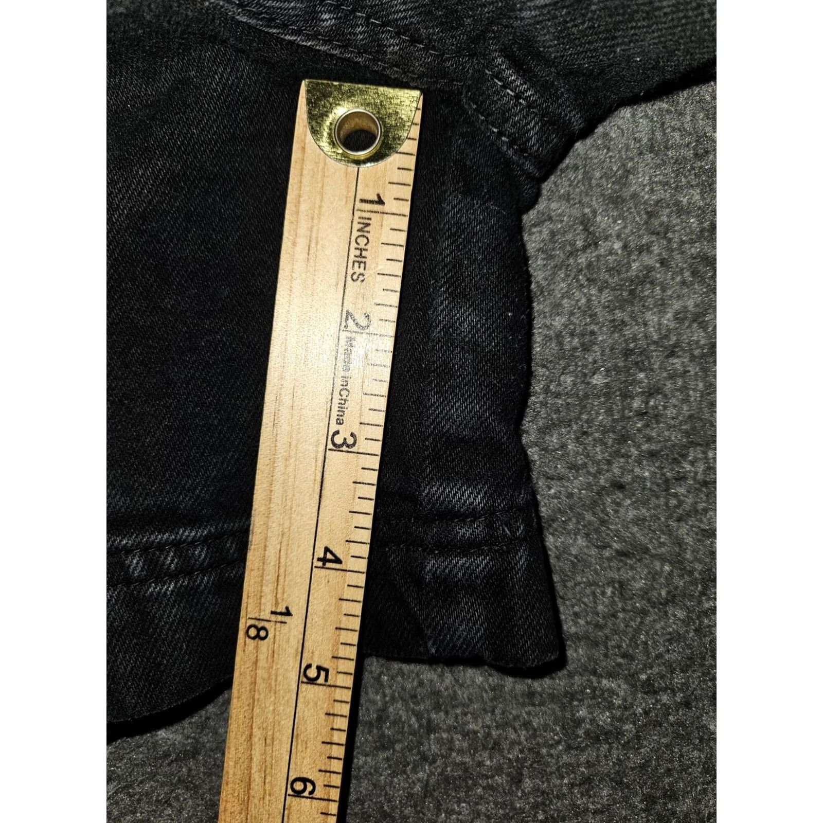 L.E.I. VINTAGE l.e.i. Shorts Womens 8 Black Denim High Rise Cinch Back 100% Cotton 733204J Mens Girls Womens Size 27" / US 4 / IT 40 - 6 Thumbnail