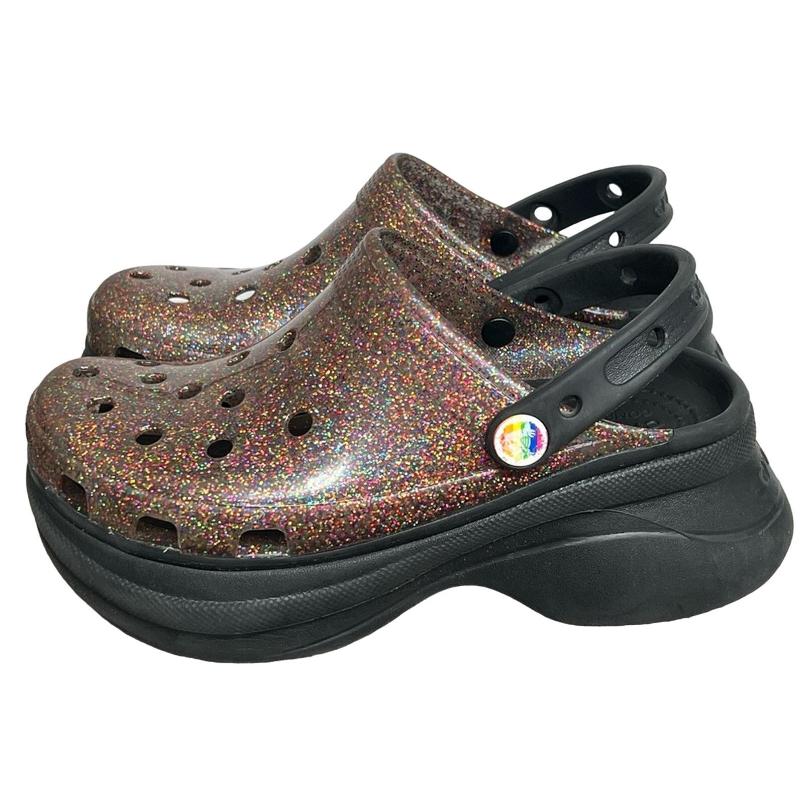 Crocs Crocs Bae Pride Translucent Glitter Platform Clog Sold Out Size US 5 / IT 35 - 1 Thumbnail