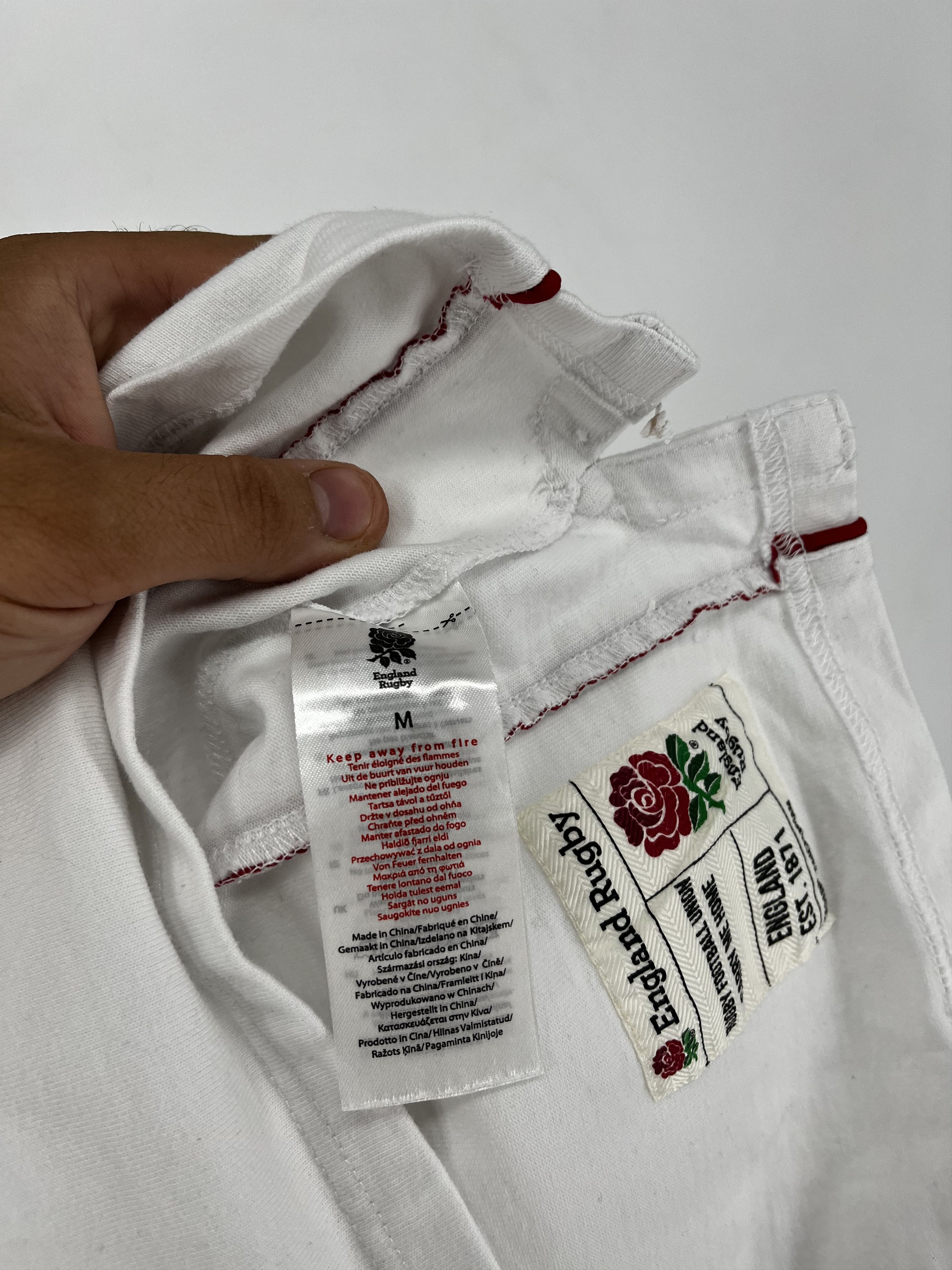 Sports Specialties RFU England Rugby Men's Jersey/ Polo Shirt Embroidered Badge Size US M / EU 48-50 / 2 - 11 Thumbnail