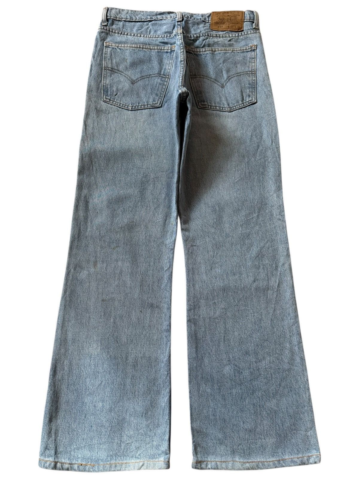 Levi's Vintage 90s Levis 617 Orange Tab Mud Wash Flare Jeans Size US 30 / EU 46 - 2 Thumbnail