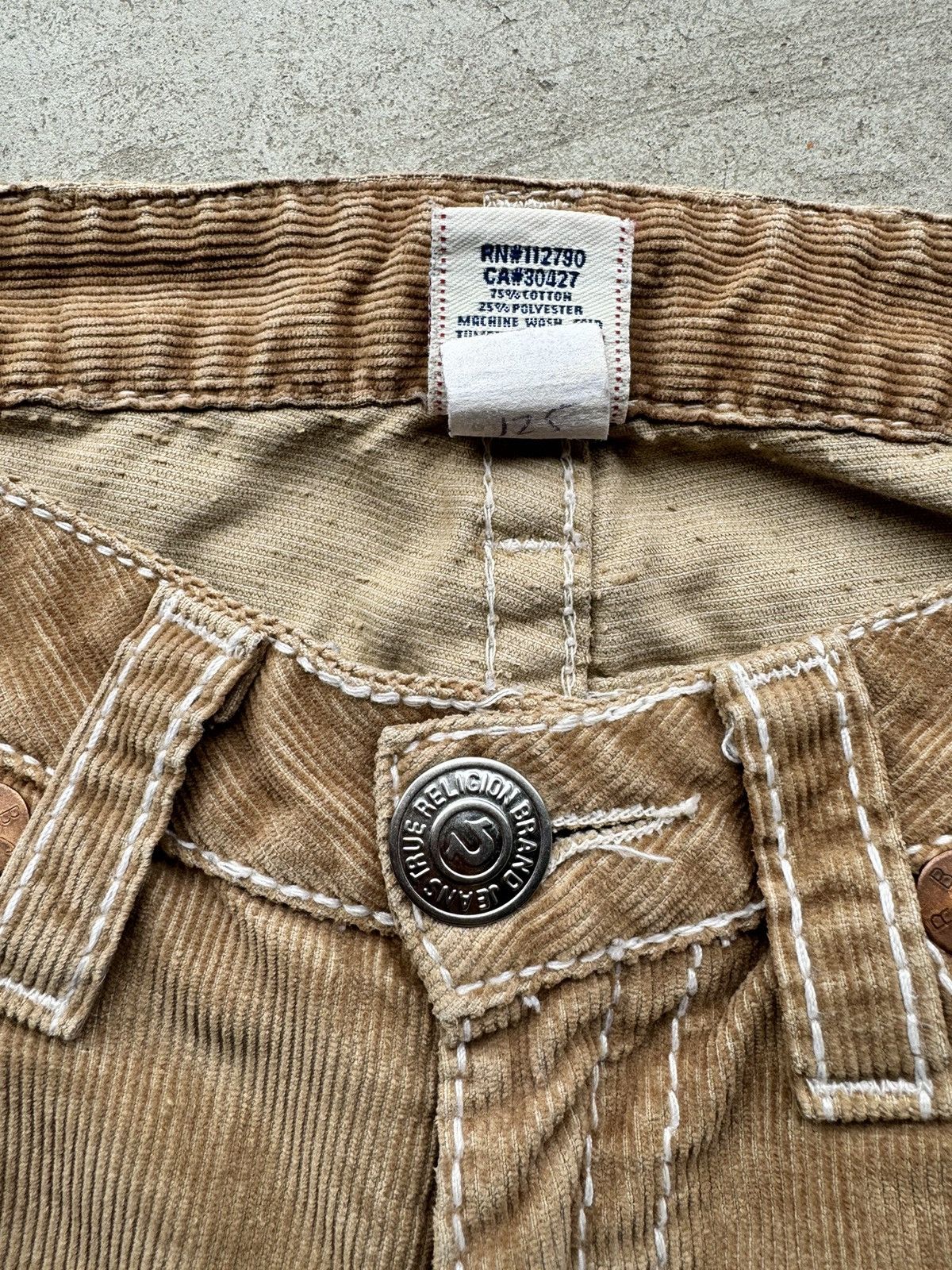 True Religion True Religion Vintage Y2k Flared Courduroy Pants Size US 30 / EU 46 - 5 Thumbnail