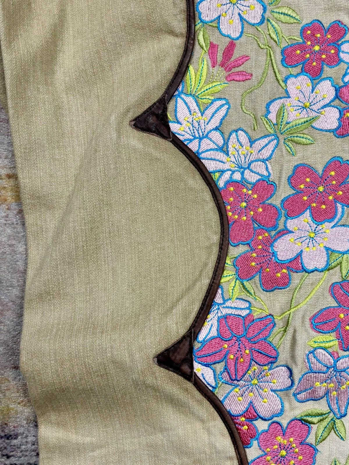 If Six Was Nine 2000s Attache De Prese Mexican Style Patchwork Flared Pants Size US 28 / EU 44 - 12 Thumbnail