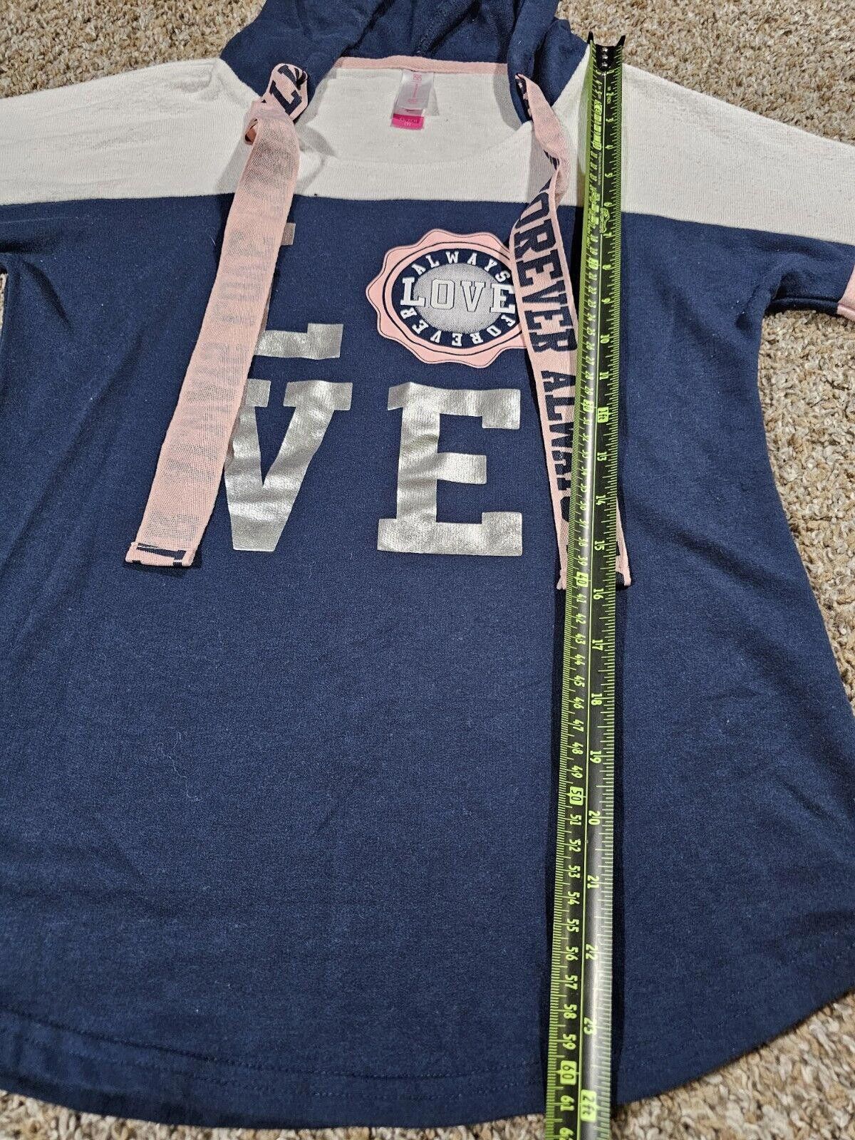 Rap Tees NOBO Forever Always Love hoodie XS(1) Thick Drawstring Size ONE SIZE - 6 Thumbnail
