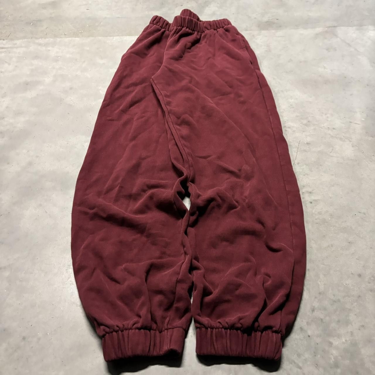 Japanese Brand × Vintage Crazy Vintage Y2K/2000s Red Skater Essential Sweatpants! Size US 28 / EU 44 - 3 Thumbnail