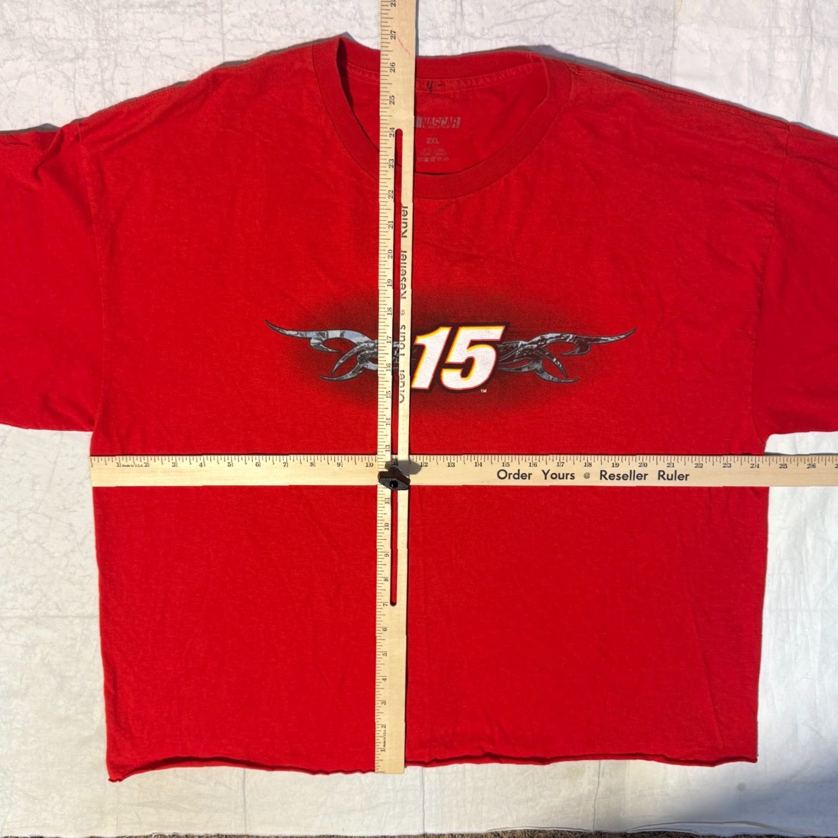 NASCAR nascar Clint Bowyer 2014 Racing T-Shirt Red 2XL Short Sleeve Crew Neck Logo Men Shirt Size US XXL / EU 58 / 5 - 6 Thumbnail