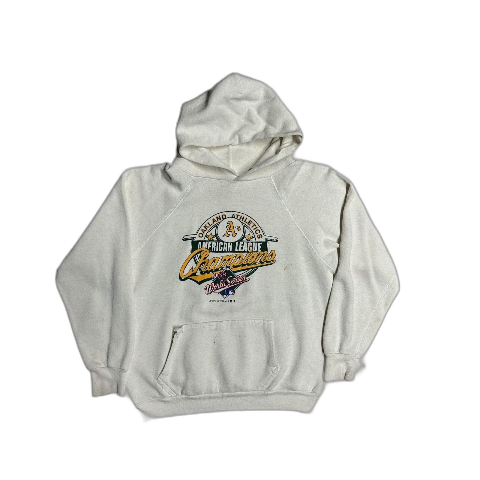 Vintage Vintage MLB Oakland A's 1988 World Series Hoodie White Mediu Size US M / EU 48-50 / 2 - 1 Thumbnail