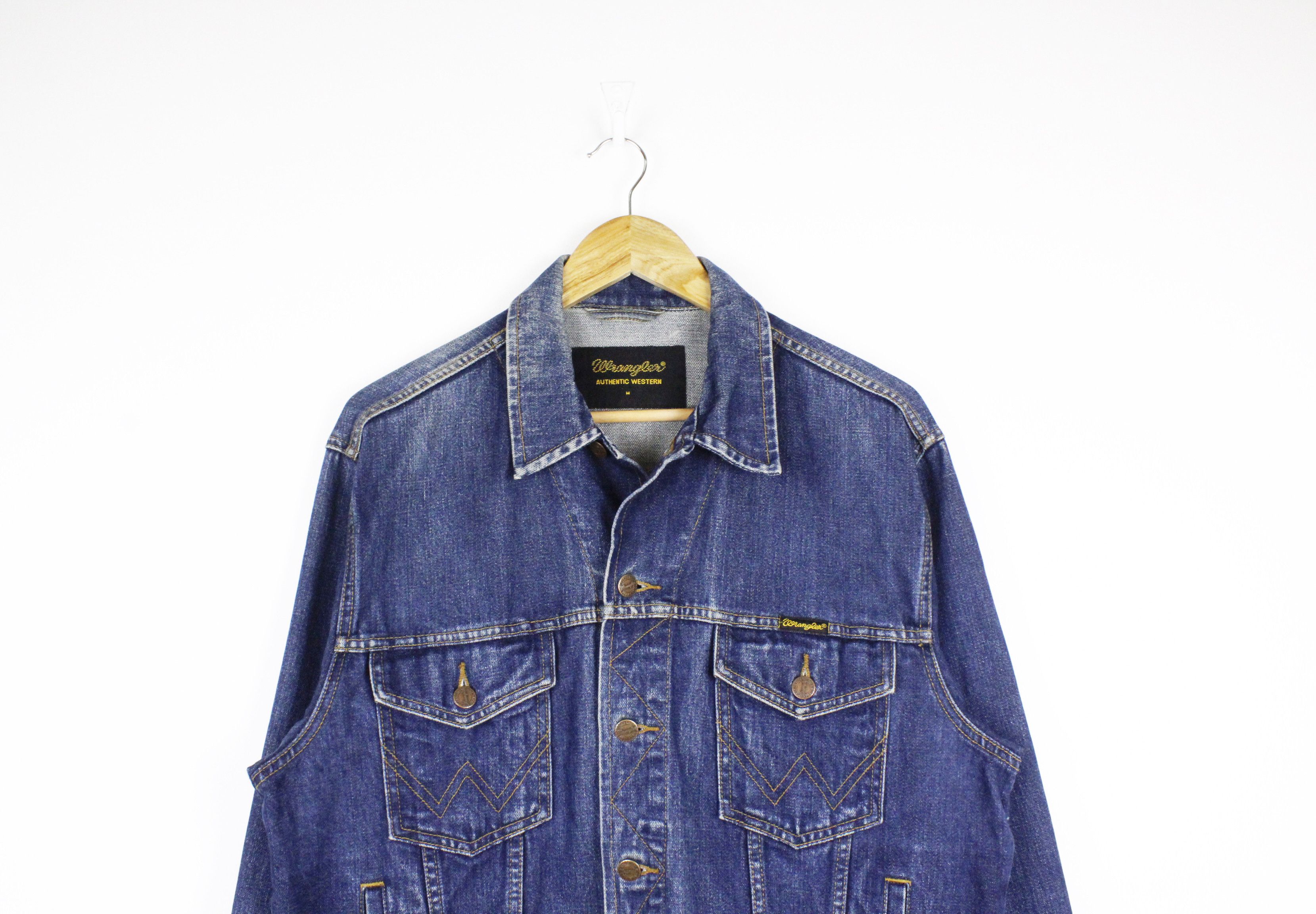 Wrangler Vintage 90s Wrangler Western Trucker Denim Jacket Size US M / EU 48-50 / 2 - 2 Thumbnail