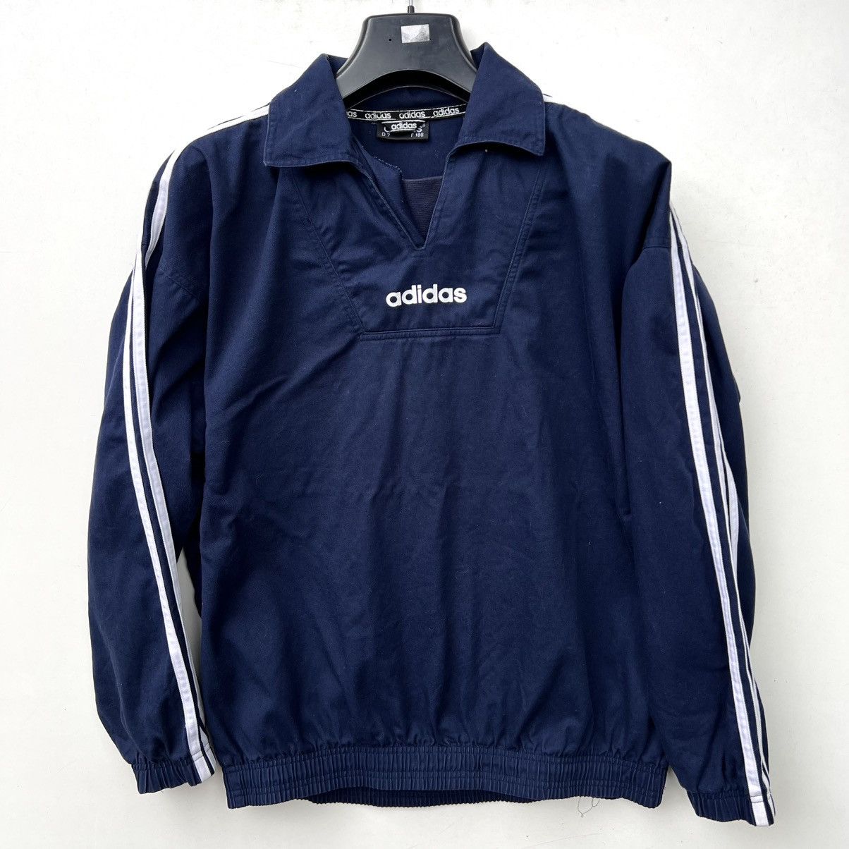Adidas Adidas Vintage 90s Big Trifold Drill Top Jacket Size US L / EU 52-54 / 3 - 1 Thumbnail