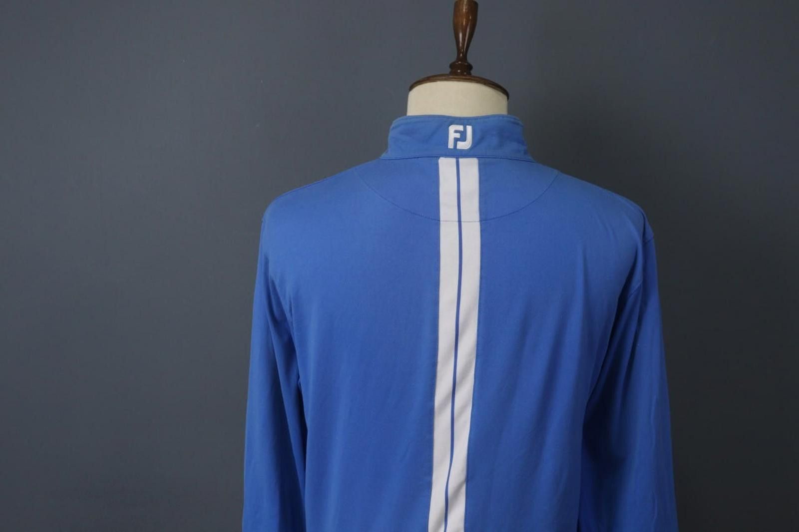 Fjallraven FJ Blue Striped Panel Nylon Quarter Zip Sweatshirt Size L Size US L / EU 52-54 / 3 - 11 Thumbnail