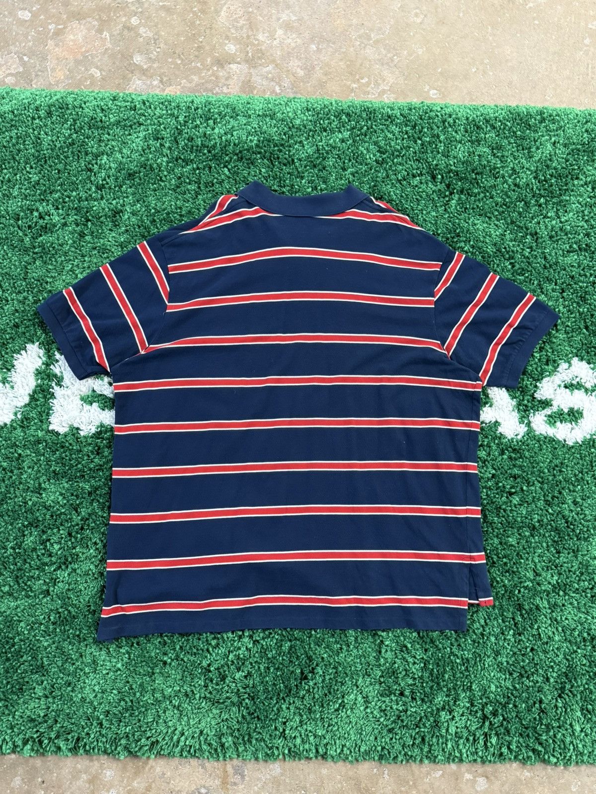 Polo Ralph Lauren × Vintage RARE 4XL BIG 4XLB Polo Ralph Lauren Classic Striped Polo PRL Size US XXL / EU 58 / 5 - 4 Thumbnail