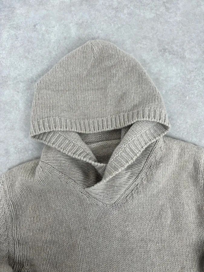 Vintage Daniele Alessandrini Camel Beige Wool Hooded Sweater Size US M / EU 48-50 / 2 - 4 Thumbnail