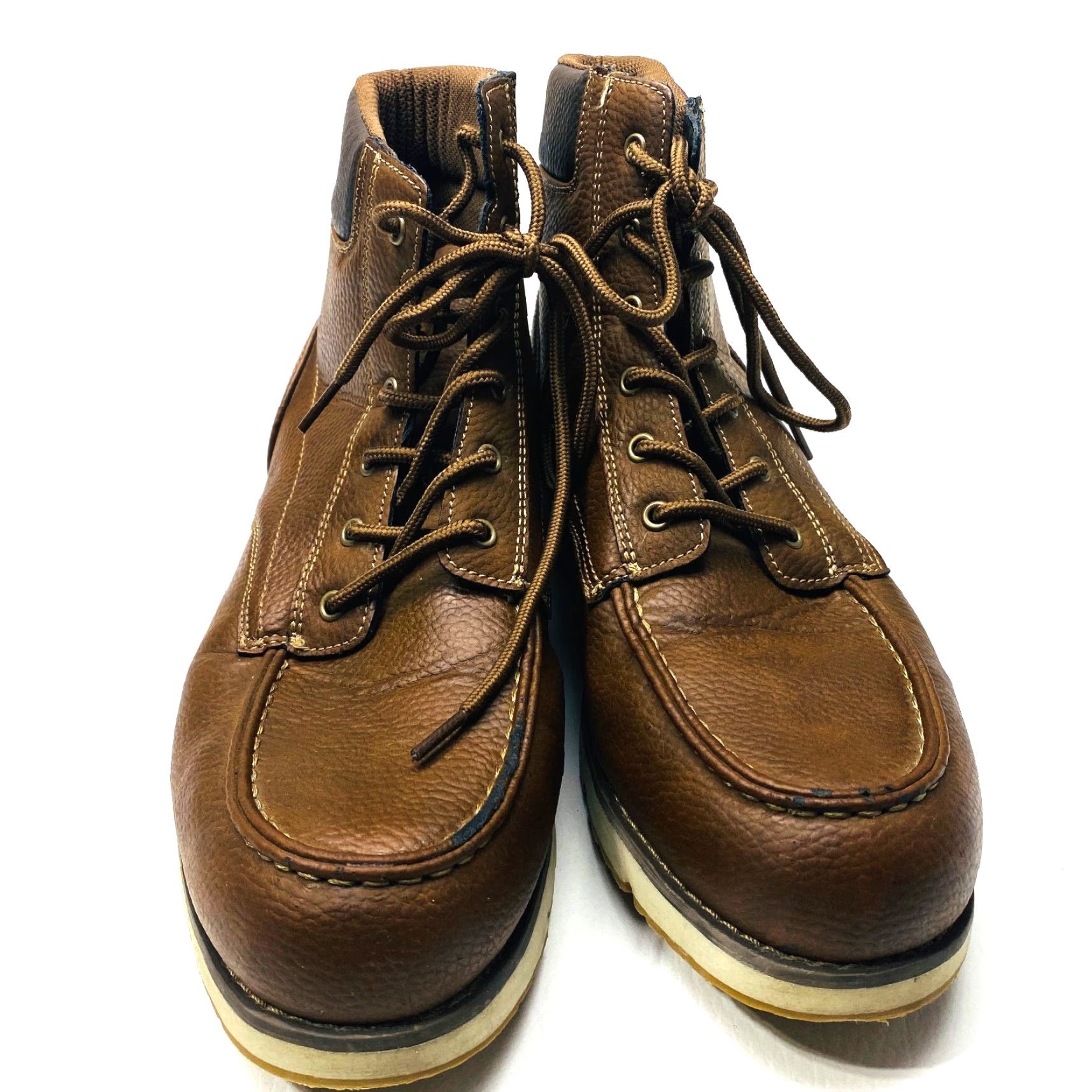 Levi's LEVI'S Wedge Chukka Boots Mens 13 Brown Pull Tab Removable Insole Round Toe 1262 Size US 13 / EU 46 - 3 Thumbnail