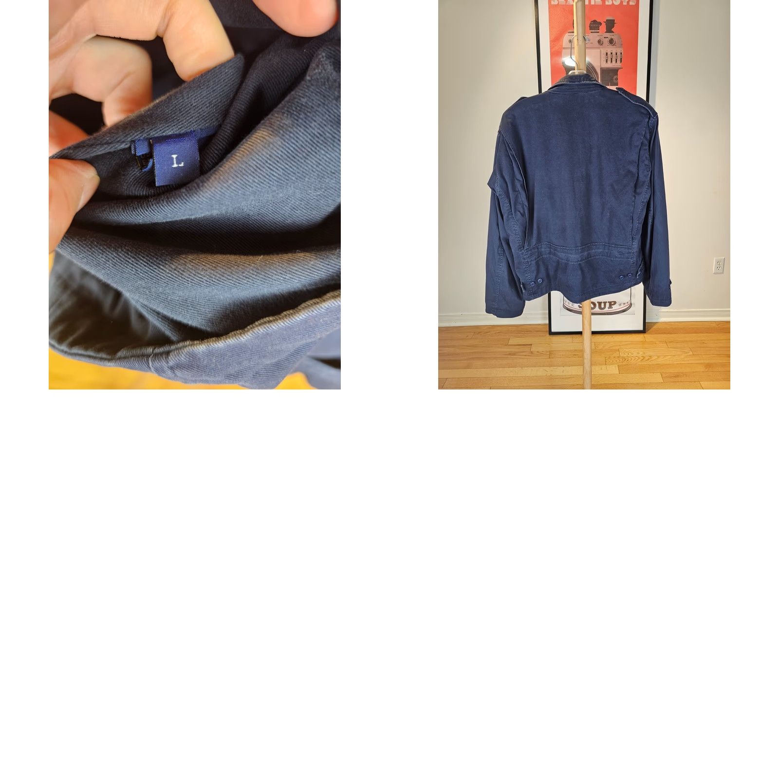 Polo Ralph Lauren VINTAGE Polo Ralph Lauren POLO SPORT NAVY M-41 MILITARY STYLE COTTON JACKET SZ LARGE Size US L / EU 52-54 / 3 - 8 Thumbnail