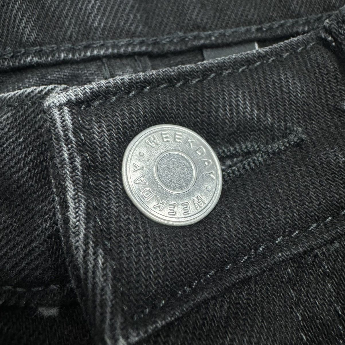 Other Rare Weekday Rowe Extra High Straight Black Denim Jeans Size US 30 / EU 46 - 11 Thumbnail