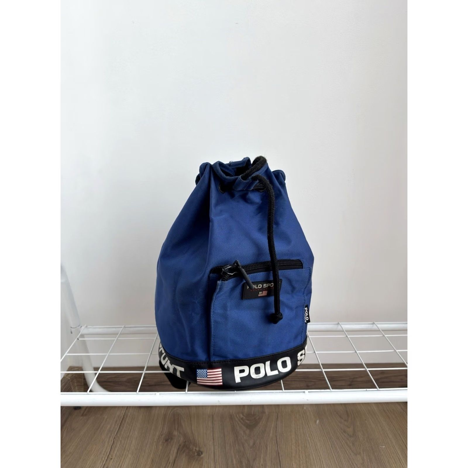 Vintage VINTAGE Polo Sport Backpack Shirt Unisex Adults Medium Blue 80s 90s Army Casual Travel Y2K Modern Slings Bag Size US M / EU 48-50 / 2 - 3 Thumbnail