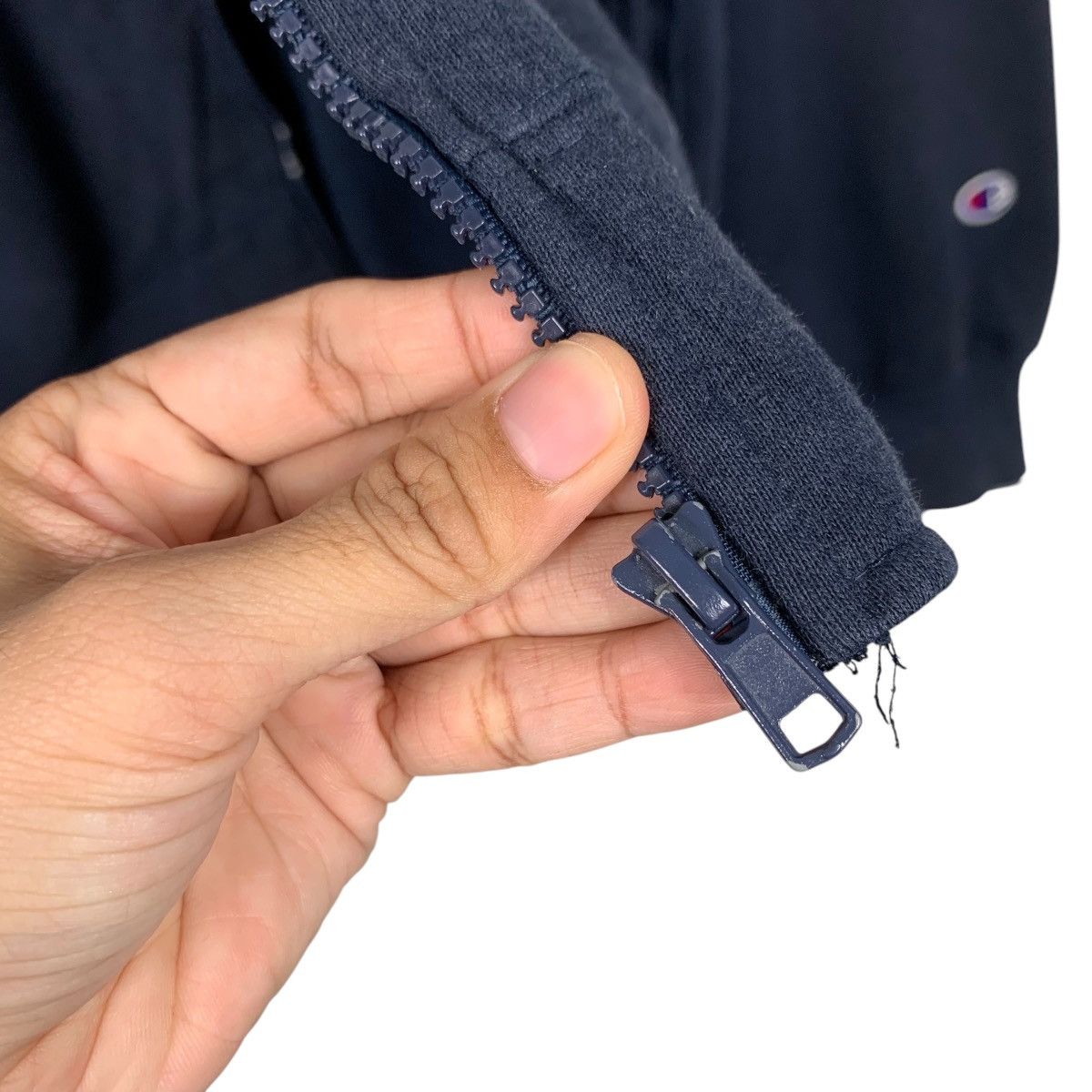 Champion CHAMPION Navy Blue Zipper Hoodies Sweatshirt #1724-C76 Size US XXL / EU 58 / 5 - 16 Thumbnail