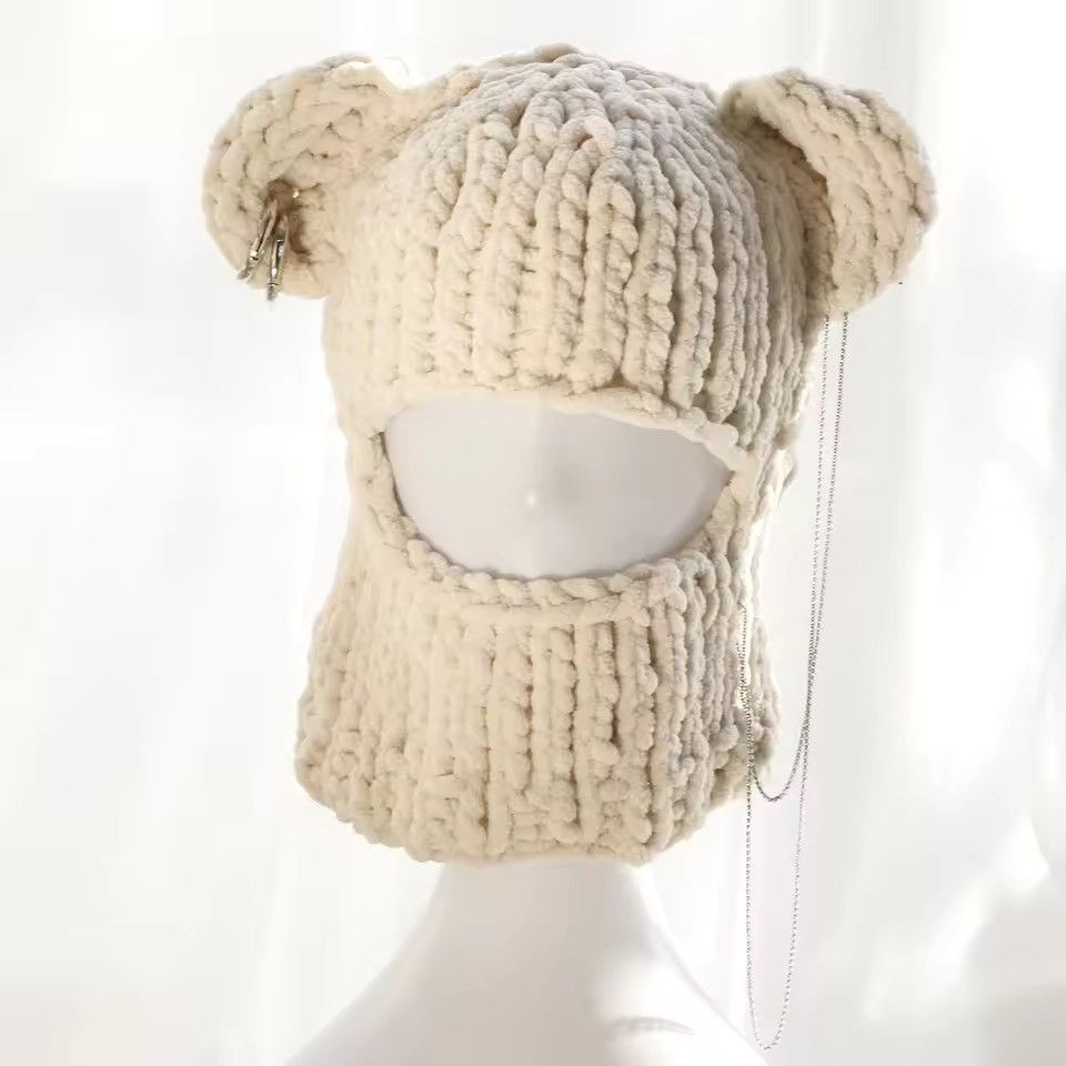VIBE BALACLAVA Balaclava Teddy Bear style ck205w39nyc Size ONE SIZE - 3 Thumbnail