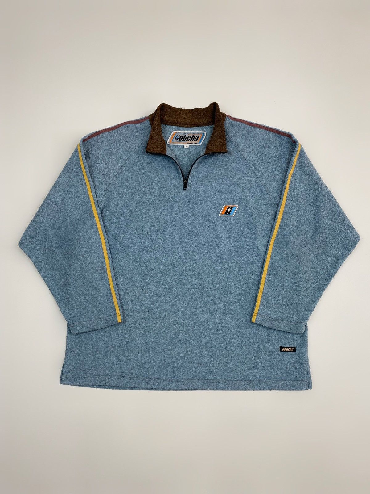 Gotcha 1990’s Vintage Gotcha Snow Gear Quarter Zip Pullover Fleece Size US L / EU 52-54 / 3 - 1 Thumbnail