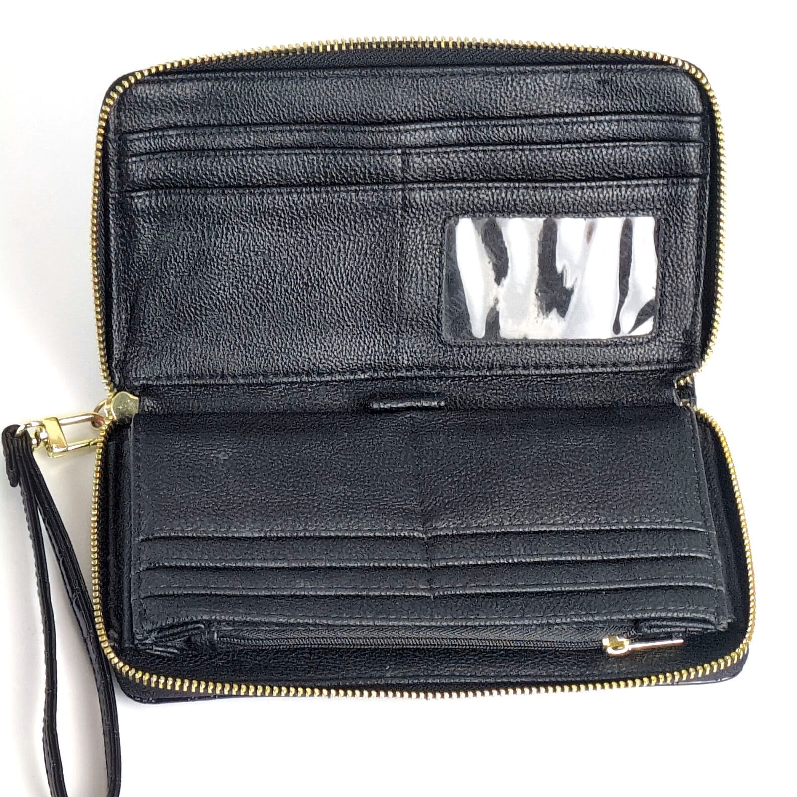 Steve Madden Steve Madden Faux Patent Leather Zip Around Clutch Wallet Size ONE SIZE - 5 Thumbnail