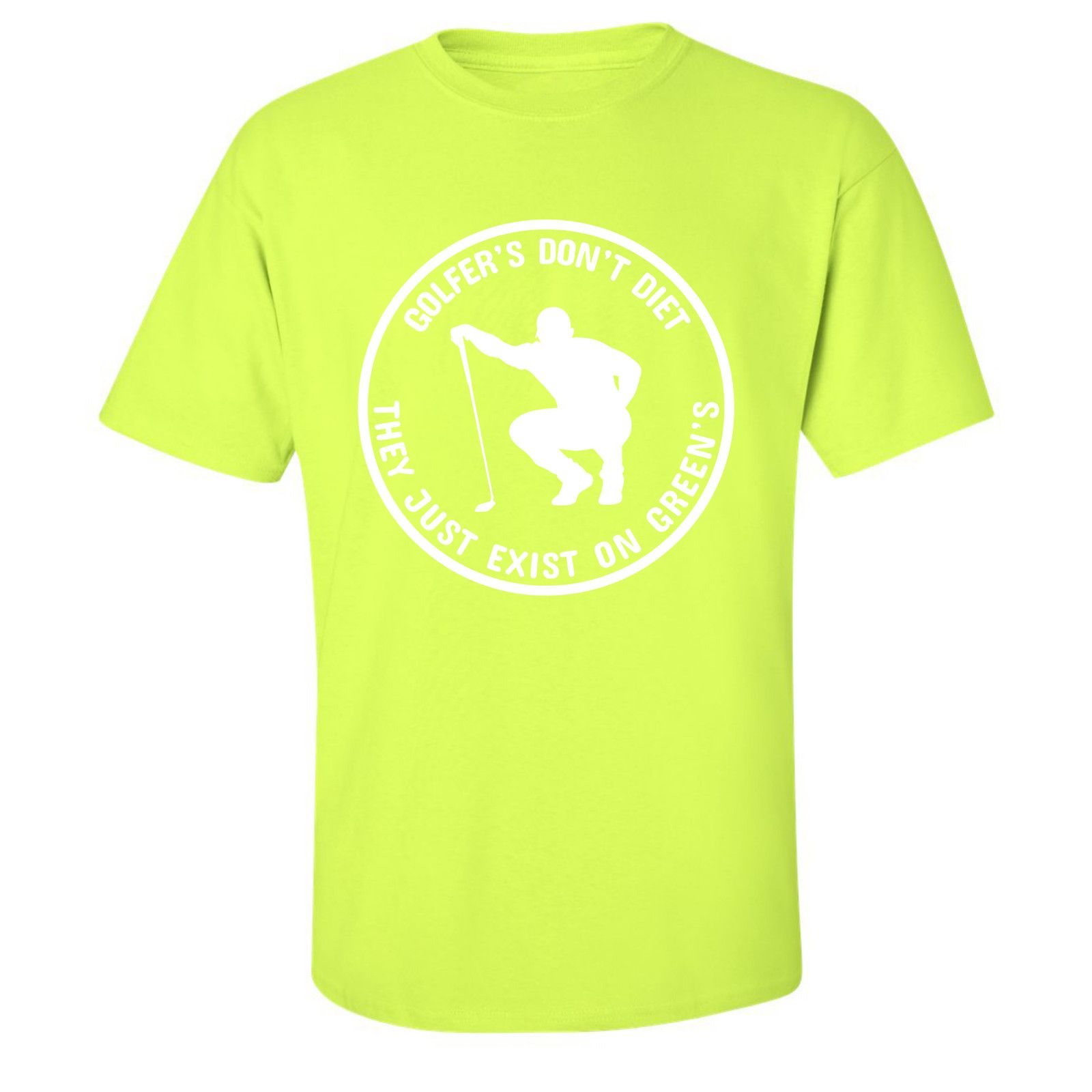 Gildan Golfers Don't Diet Greens Funny Man Golfer Kneeling T-Shirt Size US L / EU 52-54 / 3 - 10 Thumbnail