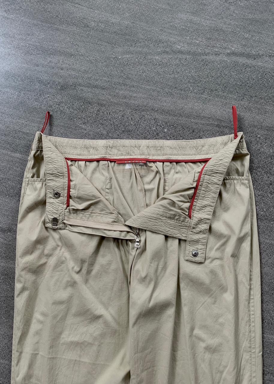 Prada FREE TAX! 2000s Red Tab Easy Pants Size US 30 / EU 46 - 4 Thumbnail