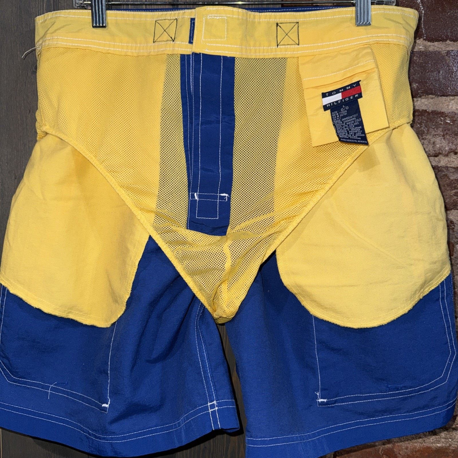 Tommy Hilfiger Y2K Tommy Hilfiger Tommy Trunks Sz L Blue Cargo Pocket EUC Size US 34 / EU 50 - 8 Thumbnail
