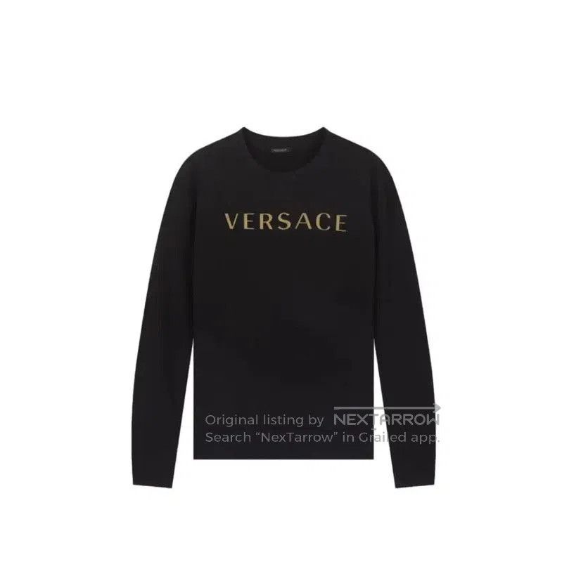 Versace Versace Black Logo Women's Long Sleeve Sweatshirt . Size XS / US 0-2 / IT 36-38 - 1 Thumbnail