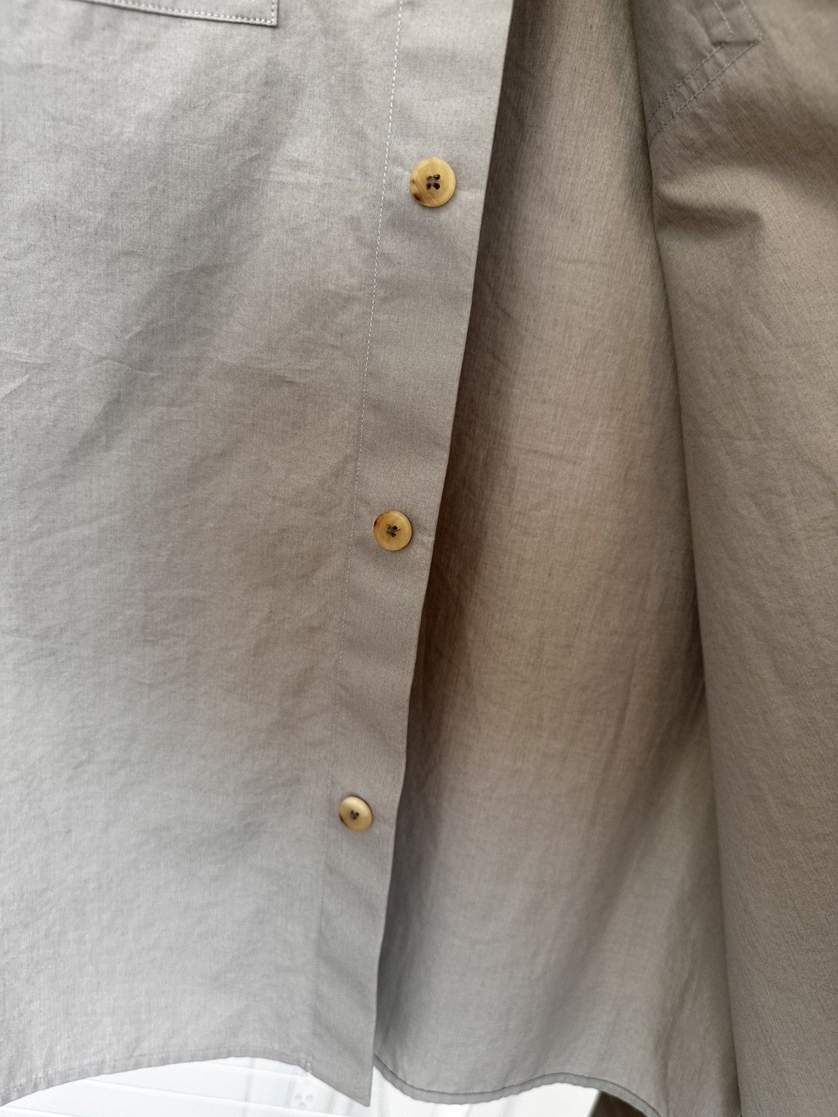 Rick Owens WORK SHIRT PEARL 56 Size US XXL / EU 58 / 5 - 7 Thumbnail
