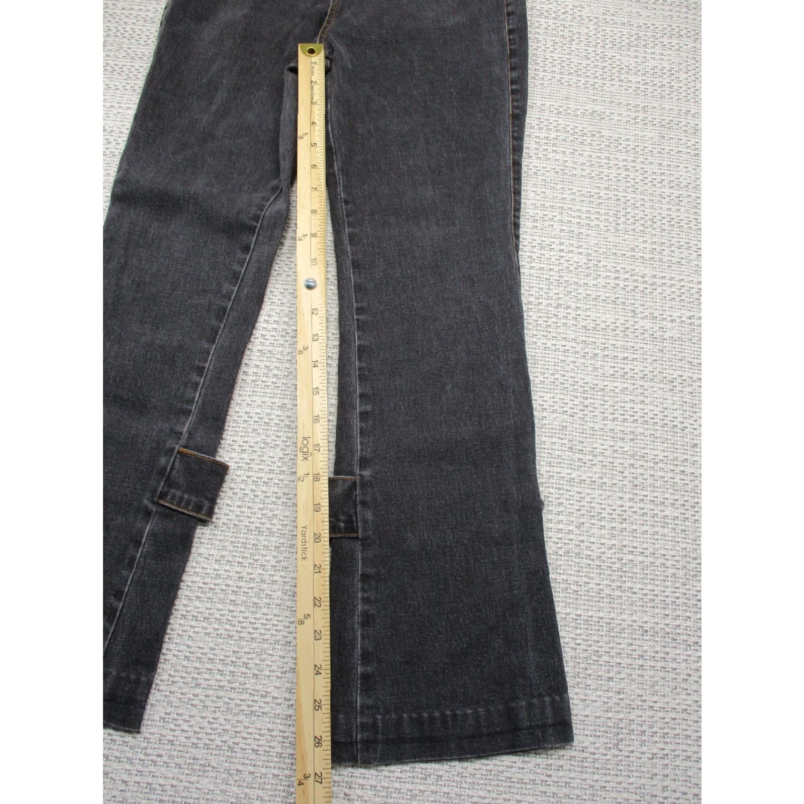 Vintage VINTAGE Thalia Sodi Jeans 6 Womens Denim Pants Stretch No Pockets Regular 27in Inseam Black 80s 90s Grunge Retro Logo USA Women Size 28" / US 6 / IT 42 - 7 Thumbnail