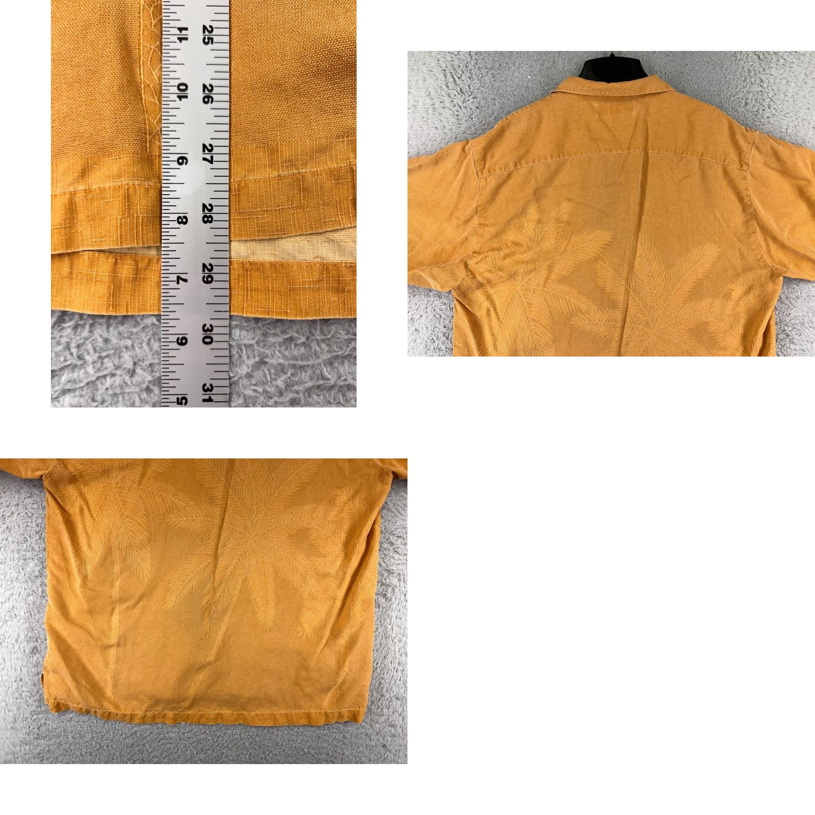 Tommy Bahama Tommy Bahama Shirt Men XL Orange Palm Tree Silk Hawaiian Button-Up Size US XL / EU 56 / 4 - 9 Thumbnail