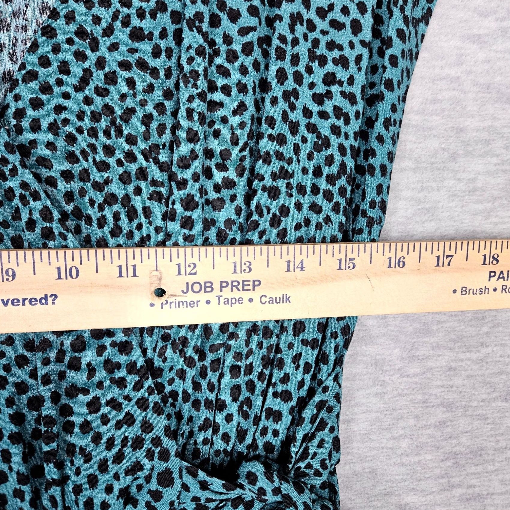 MINKPINK MINKPINK Women's S Wrap Maxi Dress Black Green Print Dress Maxi S Women Short Sleeve V-Neck Casual Pattern Solid Colorful 90s? Size S / US 4 / IT 40 - 6 Thumbnail
