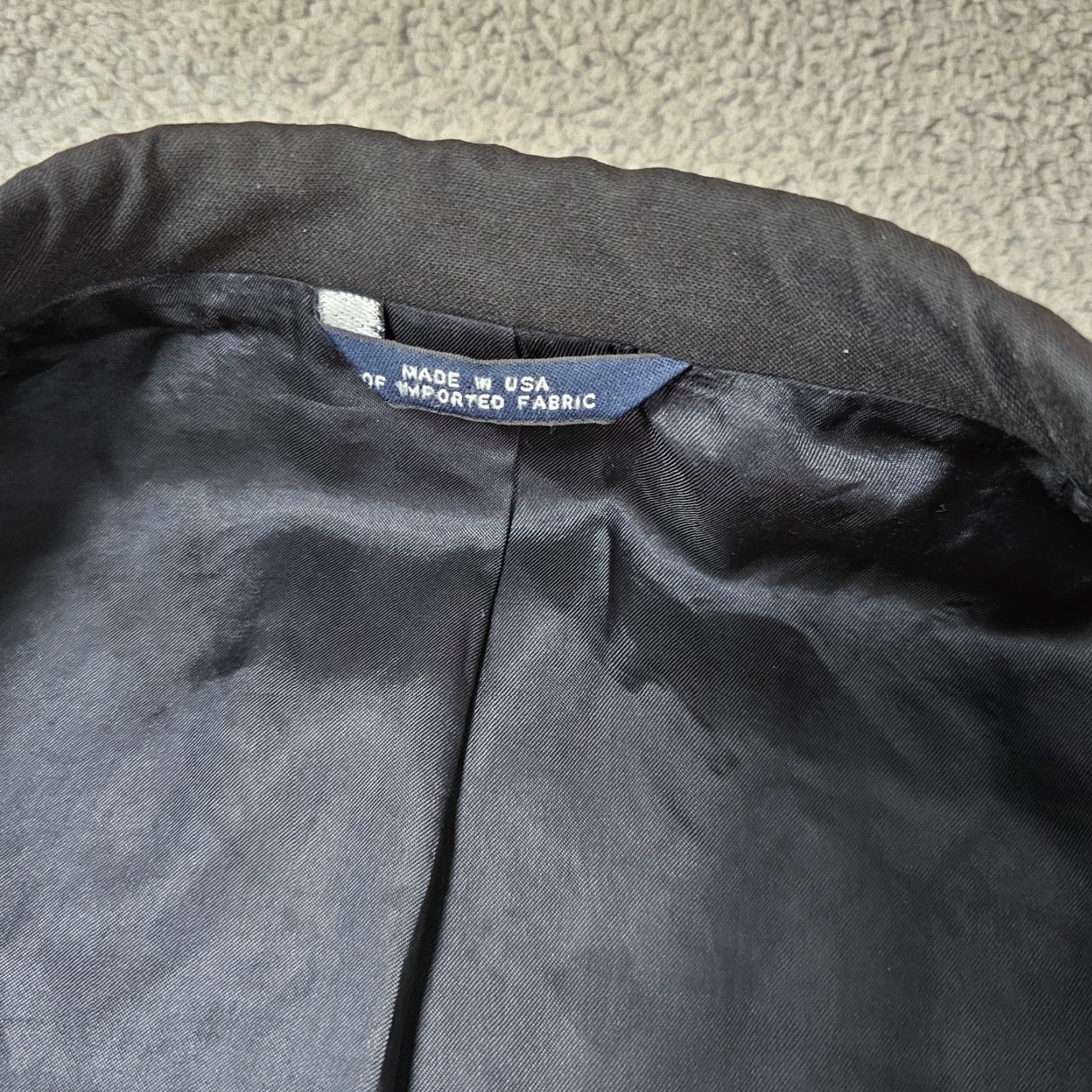 Brooks Brothers Brooks Brothers Suit Jacket Black 42R Wool Blazer Mens Classic Single-Breasted 3-Button Notch Lapel Size 42R - 7 Thumbnail