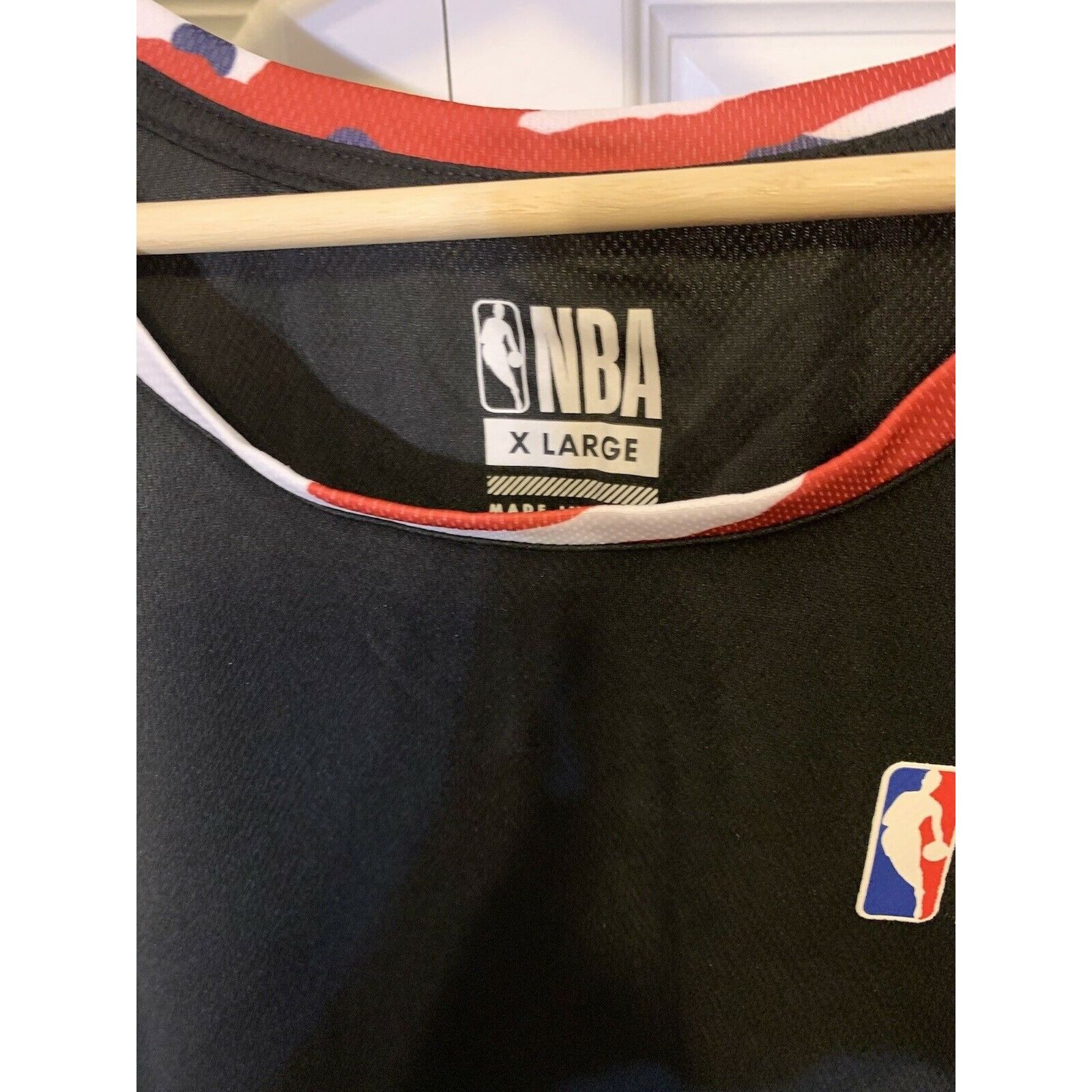 NBA New NBA Black Muscle T Shirt Men’s Sz XL NWT Rare Red White Size US XL / EU 56 / 4 - 2 Thumbnail